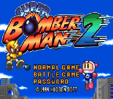 Super Bomberman 2 (USA) screen shot title